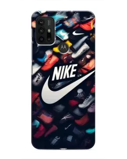Чехол для Motorola MOTO G30 с картинкой «Коллекция кроссовок Nike»