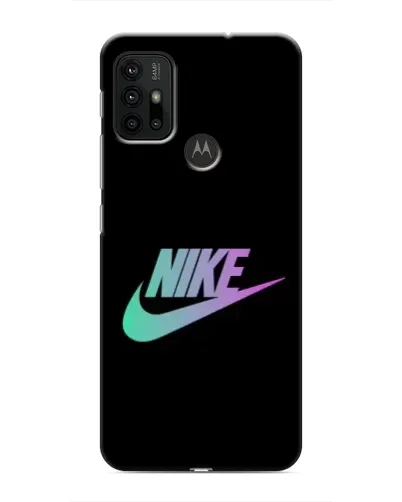 Чехол для Motorola MOTO G30 с картинкой «Nike — городская ночь»