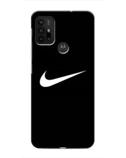 Чехол для Motorola MOTO G30 с картинкой «Минималистический Найк»
