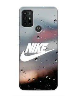 Чехол для Motorola MOTO G30 с картинкой «Nike в стиле ретро»
