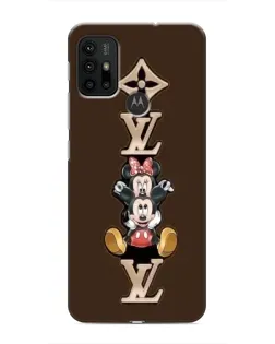 Чохол для Motorola MOTO G30 з картинкою «LV та Міккі Маус»