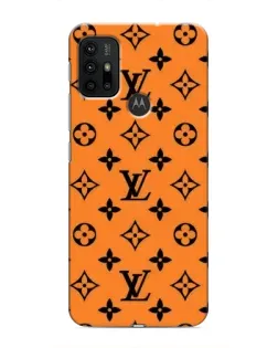 Чохол для Motorola MOTO G30 з картинкою «Помаранчевий стиль LV»