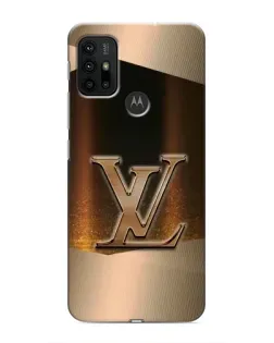 Чохол для Motorola MOTO G30 з картинкою «LV — золоте сяйво»