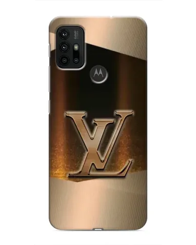 Чохол для Motorola MOTO G30 з картинкою «LV — золоте сяйво»