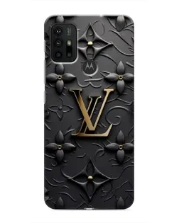 Чохол для Motorola MOTO G30 з картинкою «Шкіряна текстура LV»