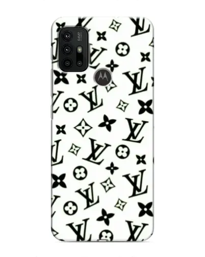 Чохол для Motorola MOTO G30 з картинкою «Монохромний хаос LV»
