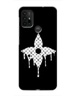 Чохол для Motorola MOTO G30 з картинкою «Квіткова монограма»