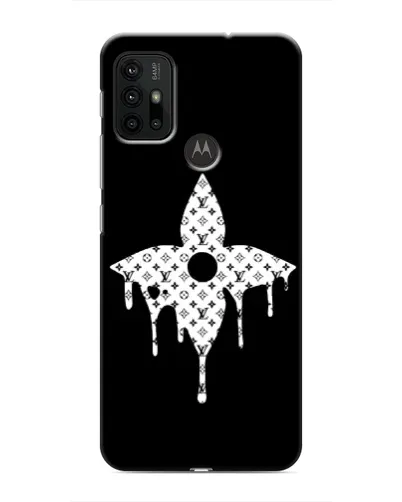 Чохол для Motorola MOTO G30 з картинкою «Квіткова монограма»