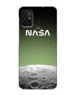 Чехол для Motorola MOTO G30 с картинкой «NASA — лунный градиент»