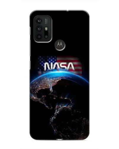 Чехол для Motorola MOTO G30 с картинкой «Земля из космоса NASA»