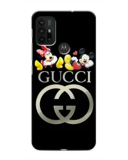 Чехол для Motorola MOTO G30 с картинкой «Gucci — герои Disney»