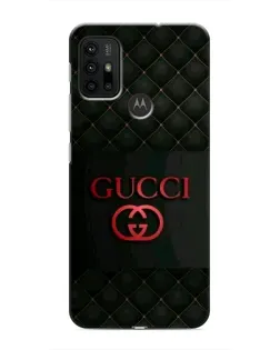 Чехол для Motorola MOTO G30 с картинкой «Gucci — стеганый черный»