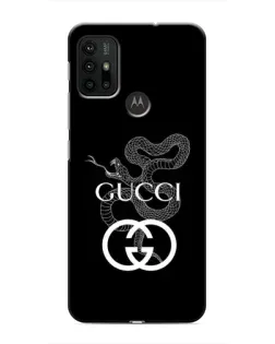 Чехол для Motorola MOTO G30 с картинкой «Gucci — серебряная змея»