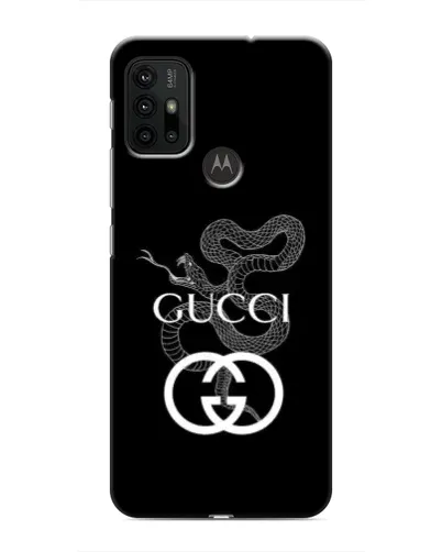 Чехол для Motorola MOTO G30 с картинкой «Gucci — серебряная змея» Чехол для Motorola MOTO G30 с картинкой «Gucci — серебряная змея»