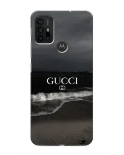 Чехол для Motorola MOTO G30 с картинкой «Gucci — морской прибой»