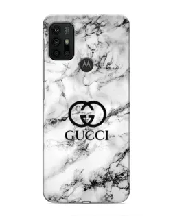Чехол для Motorola MOTO G30 с картинкой «Gucci — мраморный шик»