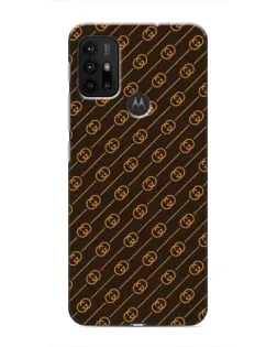 Чехол для Motorola MOTO G30 с картинкой «Gucci — золотые диагонали»