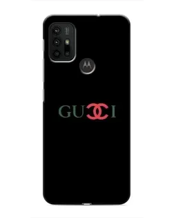 Чехол для Motorola MOTO G30 с картинкой «Gucci — красный градиент»