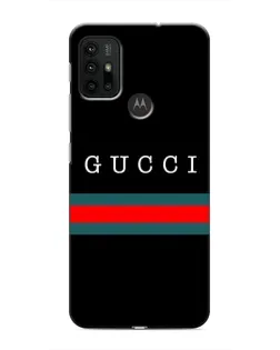 Чехол для Motorola MOTO G30 с картинкой «Gucci — красный пояс»