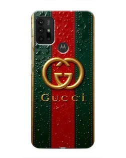 Чохол для Motorola MOTO G30 з картинкою «Gucci — фірмова смуга та золото» Чохол для Motorola MOTO G30 з картинкою «Gucci — фірмова смуга та золото»