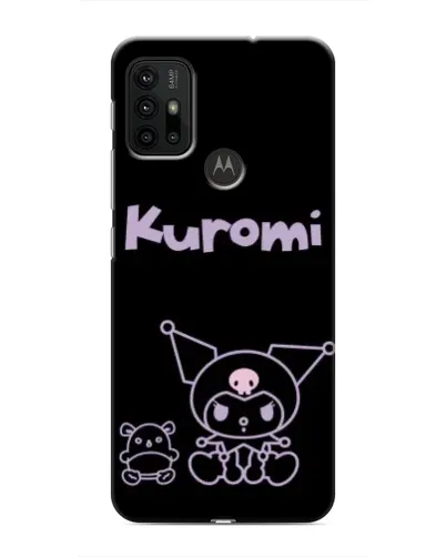 Чехол для Motorola MOTO G30 с картинкой «Kuromi — черный минимализм» Чехол для Motorola MOTO G30 с картинкой «Kuromi — черный минимализм»