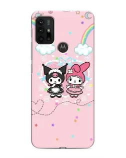 Чехол для Motorola MOTO G30 с картинкой «My Melody и Kuromi» Чехол для Motorola MOTO G30 с картинкой «My Melody и Kuromi»