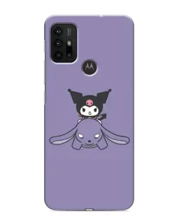 Чехол для Motorola MOTO G30 с картинкой «Kuromi на лиловом фоне» Чехол для Motorola MOTO G30 с картинкой «Kuromi на лиловом фоне»