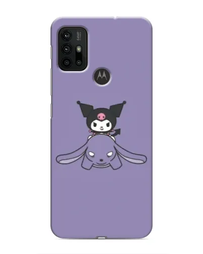 Чехол для Motorola MOTO G30 с картинкой «Kuromi на лиловом фоне» Чехол для Motorola MOTO G30 с картинкой «Kuromi на лиловом фоне»