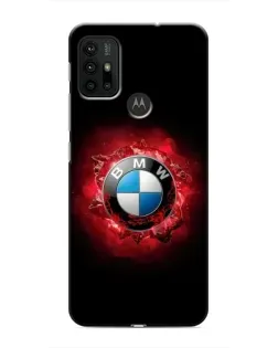 Чехол для Motorola MOTO G30 с картинкой «Логотип BMW — вспышка»