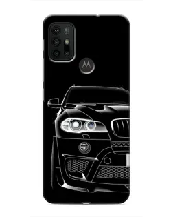 Чехол для Motorola MOTO G30 с картинкой «Темный силуэт BMW»