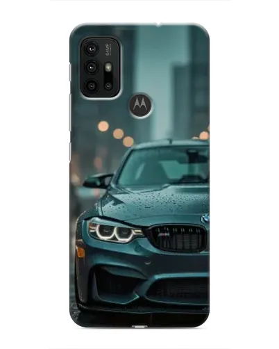 Чехол для Motorola MOTO G30 с картинкой «BMW в огнях города» Чехол для Motorola MOTO G30 с картинкой «BMW в огнях города»