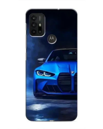 Чехол для Motorola MOTO G30 с картинкой «Голубая BMW M4» Чехол для Motorola MOTO G30 с картинкой «Голубая BMW M4»