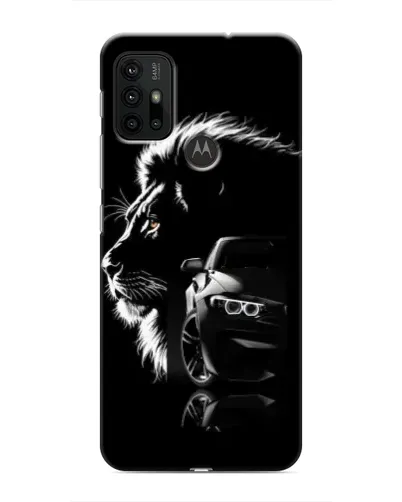 Чехол для Motorola MOTO G30 с картинкой «BMW и лев» Чехол для Motorola MOTO G30 с картинкой «BMW и лев»