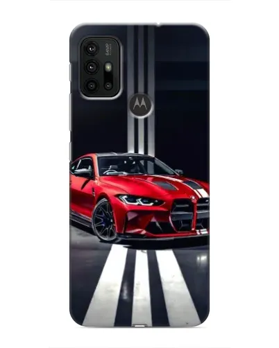 Чехол для Motorola MOTO G30 с картинкой «Красная BMW на дороге» Чехол для Motorola MOTO G30 с картинкой «Красная BMW на дороге»