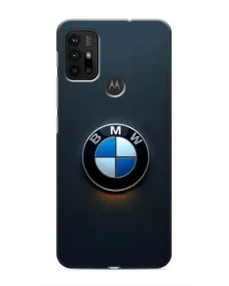 Чехол для Motorola MOTO G30 с картинкой «Логотип BMW — минимализм»