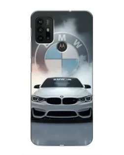 Чохол для Motorola MOTO G30 з картинкою «BMW в білому диму»