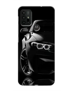 Чохол для Motorola MOTO G30 з картинкою «Чорна BMW — профіль»