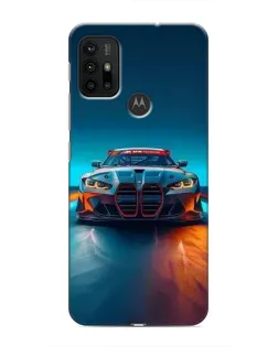 Чохол для Motorola MOTO G30 з картинкою «BMW — вогні неону»