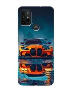 Чохол для Motorola MOTO G30 з картинкою «BMW — золота емблема»