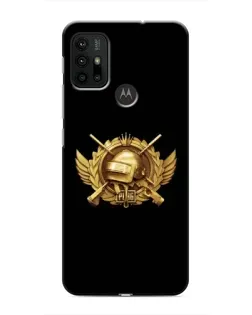 Чохол для Motorola MOTO G30 з картинкою «PUBG — помаранчевий градієнт»