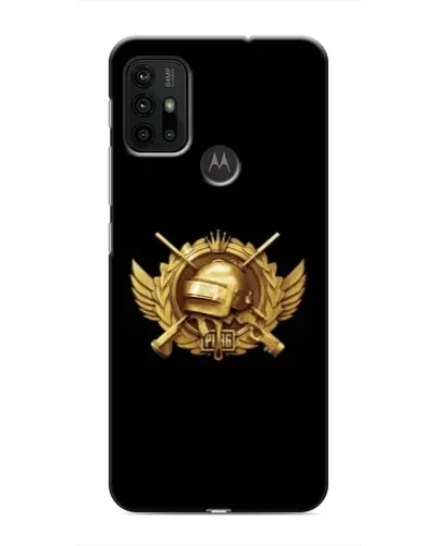 Чехол для Motorola MOTO G30 с картинкой «PUBG — оранжевый градиент»