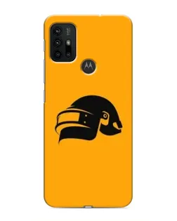 Чехол для Motorola MOTO G30 с картинкой «PUBG — золотой шлем»