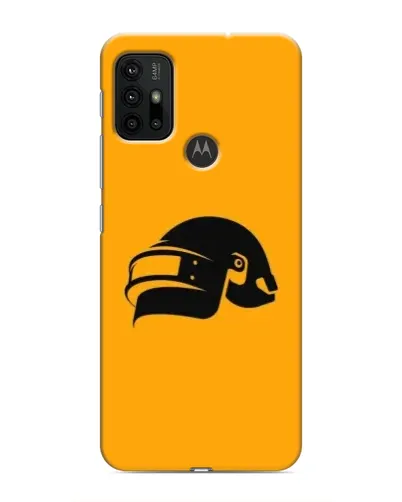 Чехол для Motorola MOTO G30 с картинкой «PUBG — золотой шлем»