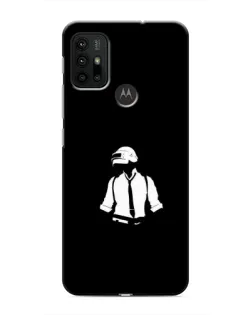 Чехол для Motorola MOTO G30 с картинкой «PUBG — белый шлем»