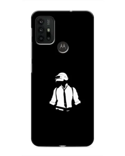 Чехол для Motorola MOTO G30 с картинкой «PUBG — белый шлем»