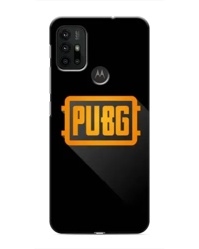 Чехол для Motorola MOTO G30 с картинкой «PUBG — рамка лого»
