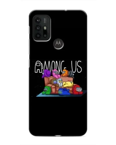 Чехол для Motorola MOTO G30 с картинкой «Логотип Among Us»