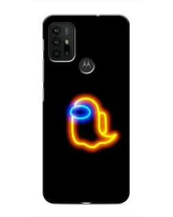 Чохол для Motorola MOTO G30 з картинкою «Among Us неонове сяйво»