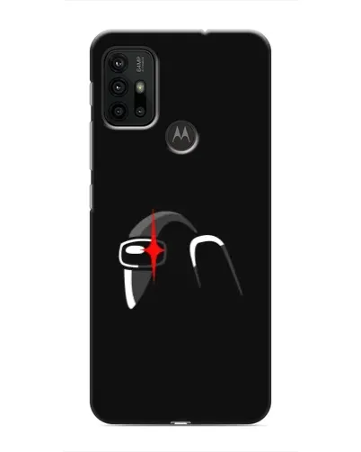 Чехол для Motorola MOTO G30 с картинкой «Among Us шлем»