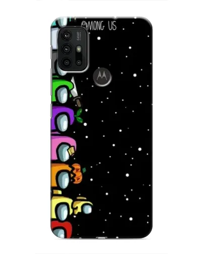 Чехол для Motorola MOTO G30 с картинкой «Команда Among Us»